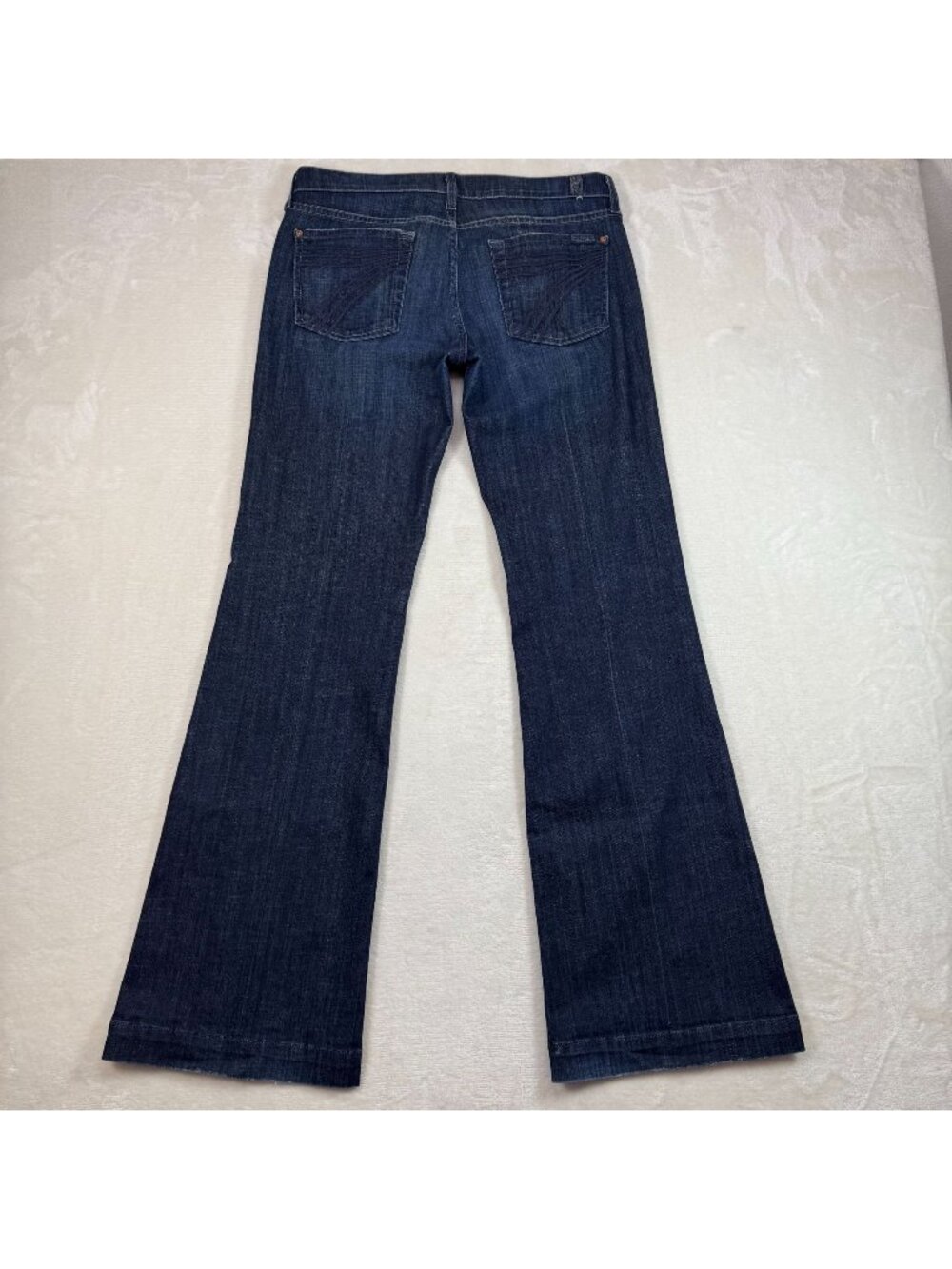 7FAMK 7 For All Mankind Dojo Flare Trouser Jeans Low Rise Y2K Size 29